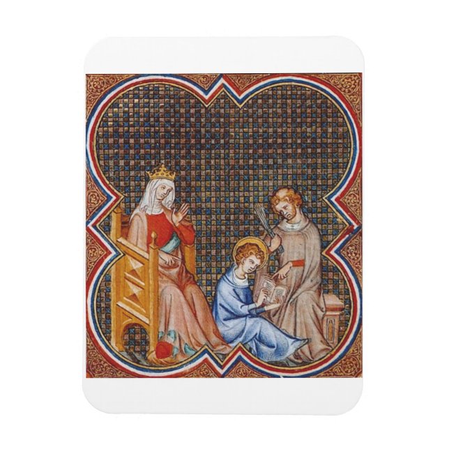 St. Louis IX of France Patron of Kings Art Magnet (Vertical)