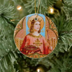 St. Louis IX the King (BK 004) Ceramic Ornament