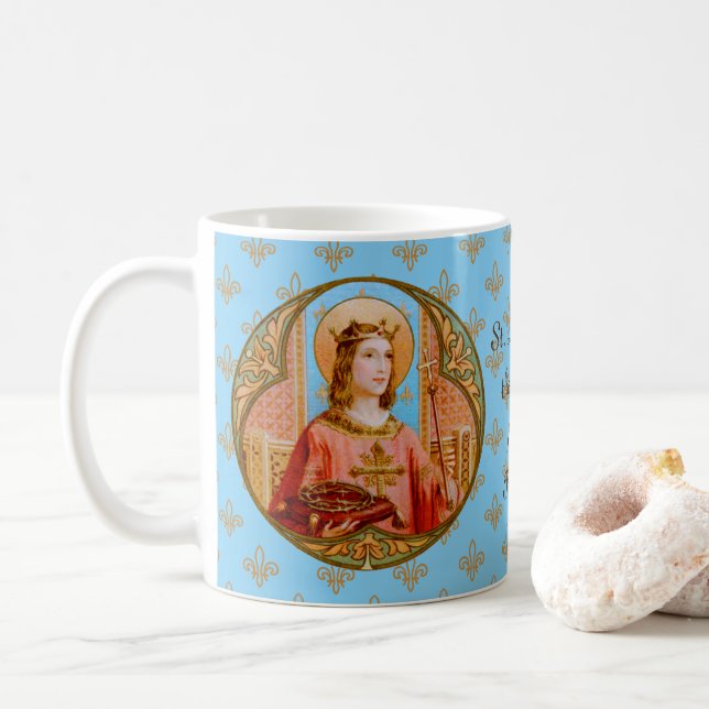 St. Louis IX the King (BK 004) Coffee Mug (With Donut)