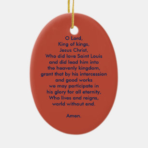 St. Louis IX the King (PM 05) Ceramic Ornament