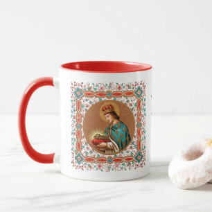St. Louis IX with Rinceau Border (BK 065) Mug