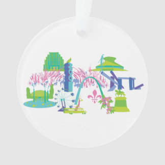 St. Louis Landmark Acrylic Circle Ornament