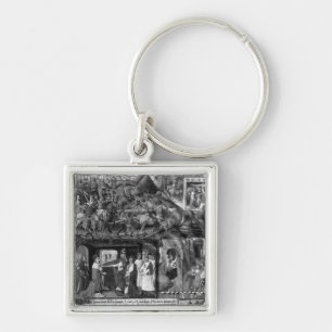 St. Louis  Leaving for the Crusade Keychain