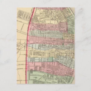 St Louis Map by Mitchell Postcard