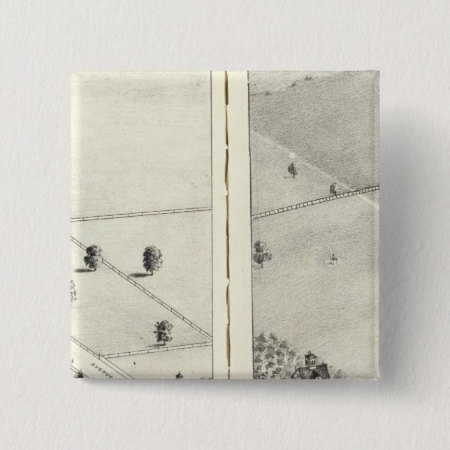 St. Louis, Missouri 15 2 Inch Square Button (Front)