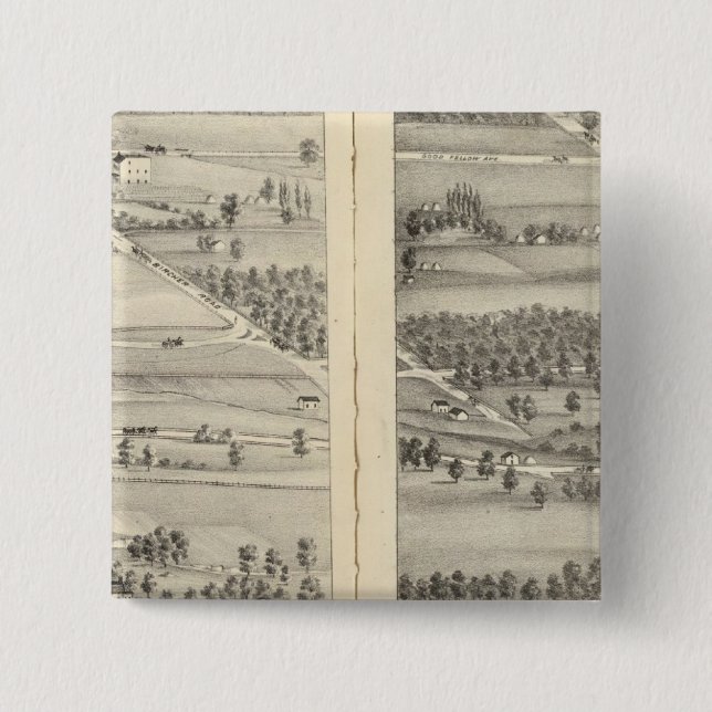 St. Louis, Missouri 18 2 Inch Square Button (Front)