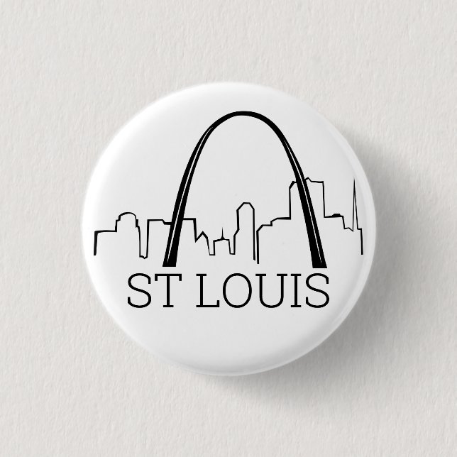 St. Louis, Missouri 1 Inch Round Button (Front)