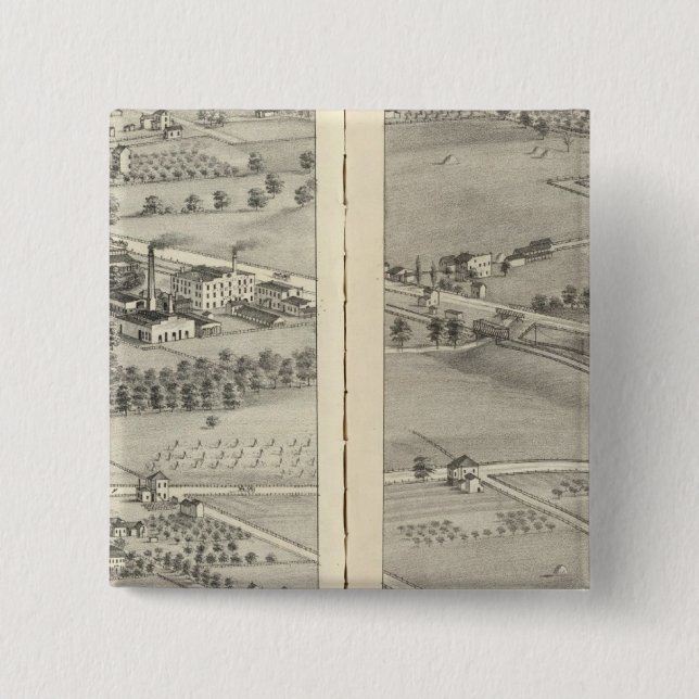 St. Louis, Missouri 2 2 Inch Square Button (Front)