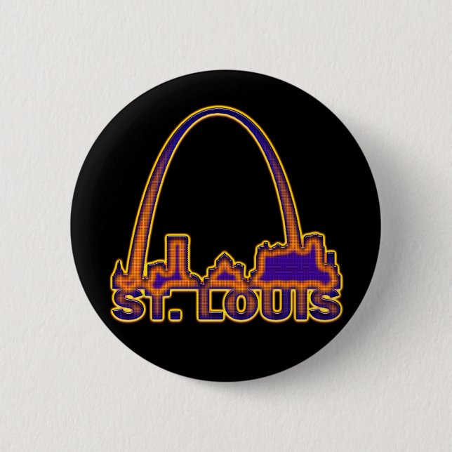ST. LOUIS, MISSOURI 2 INCH ROUND BUTTON (Front)