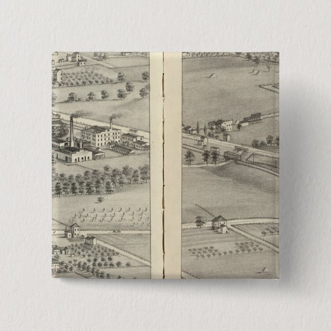St. Louis, Missouri 2 Inch Square Button (Front)