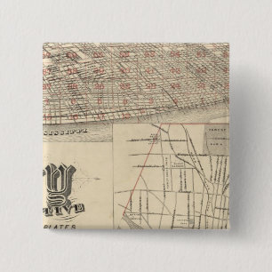 St. Louis, Missouri 2 Inch Square Button
