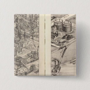 St. Louis, Missouri 2 Inch Square Button