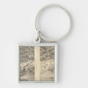 St. Louis, Missouri 3 Keychain