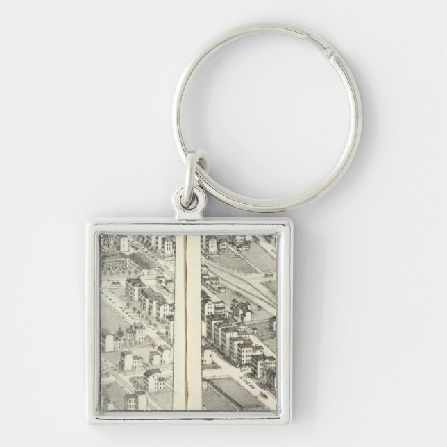 St. Louis, Missouri 3 Keychain (Front)