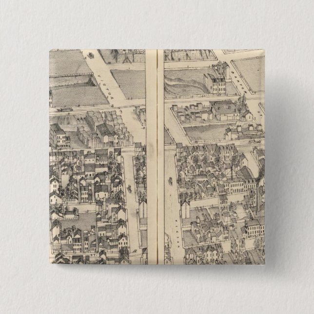 St. Louis, Missouri 5 2 Inch Square Button (Front)