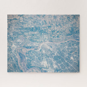 St. Louis, Missouri Along The Mississippi River. Jigsaw Puzzle