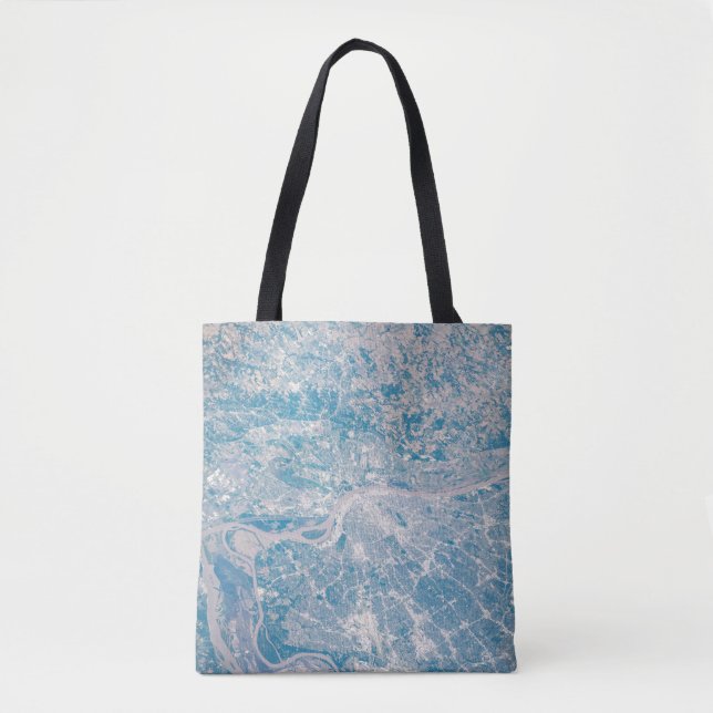 St. Louis, Missouri Along The Mississippi River. Tote Bag (Front)