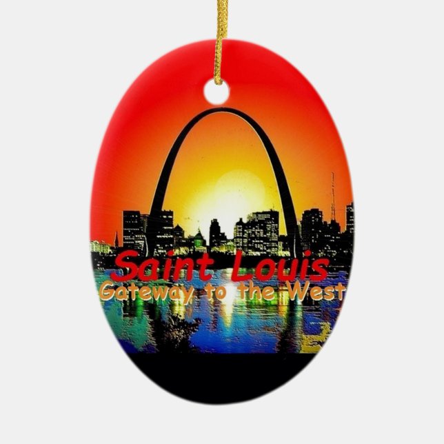 St. Louis Missouri Ceramic Ornament (Front)