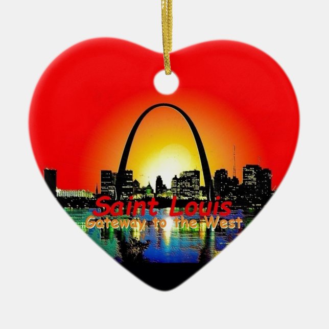 St. Louis Missouri Ceramic Ornament (Front)
