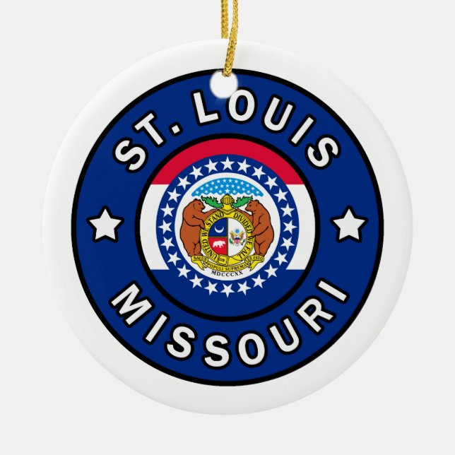 St. Louis Missouri Ceramic Ornament (Front)