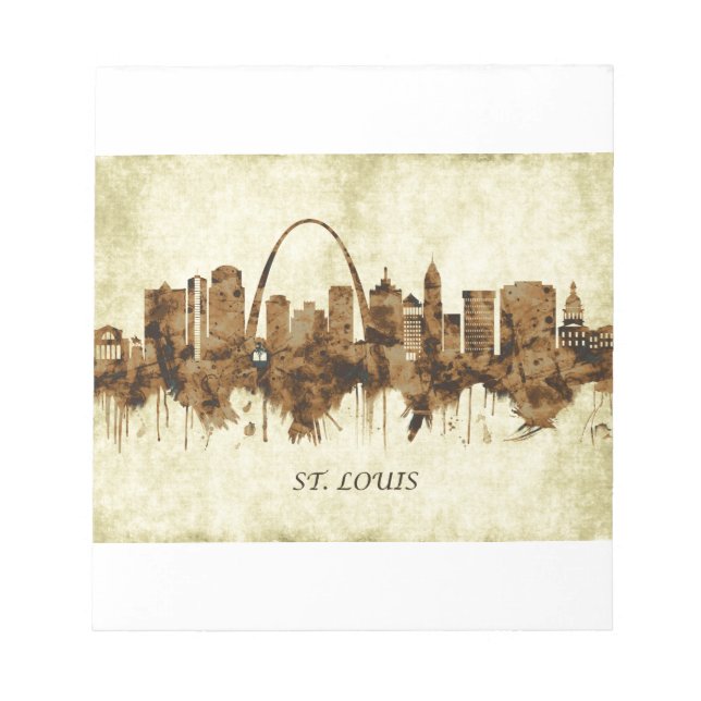 St. Louis Missouri Cityscape Notepad (Front)