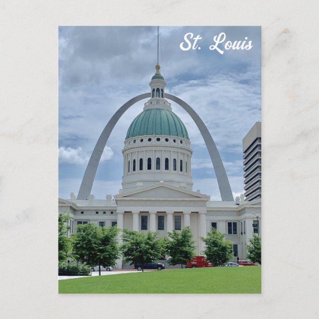 St Louis Missouri Gateway Arch Courthouse Travel Postcard (Front)