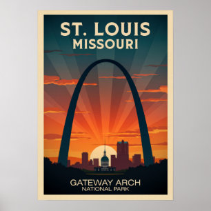 St. Louis Missouri Gateway Arch V01 Poster