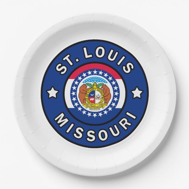 St. Louis Missouri Paper Plate (Front)