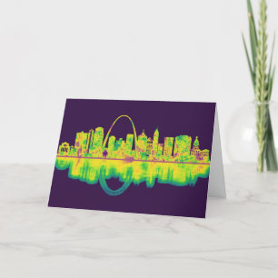St. Louis Missouri Skyline Holiday Card