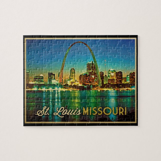 St. Louis Missouri Skyline Jigsaw Puzzle (Horizontal)
