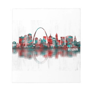 St. Louis Missouri Skyline Notepad