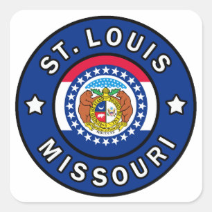 St. Louis Missouri Square Sticker