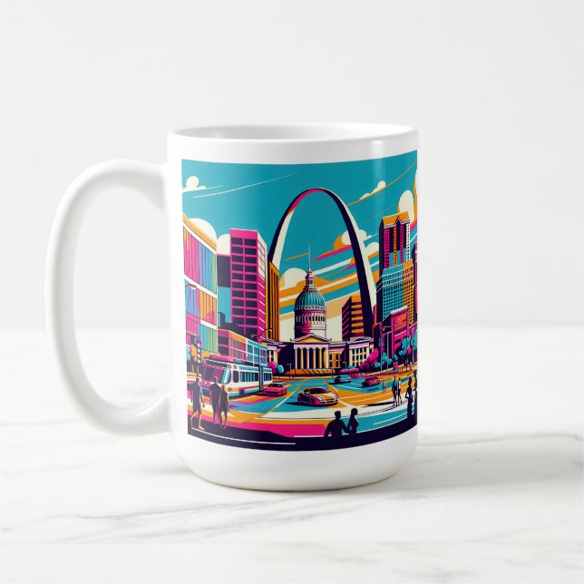 St Louis, Missouri | The Gateway Arch  Coffee Mug (Left)