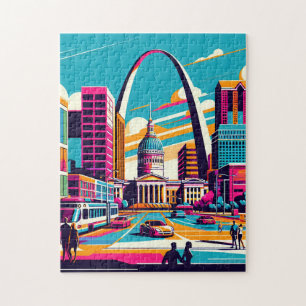 St Louis, Missouri The Gateway Arch Jigsaw Puzzle