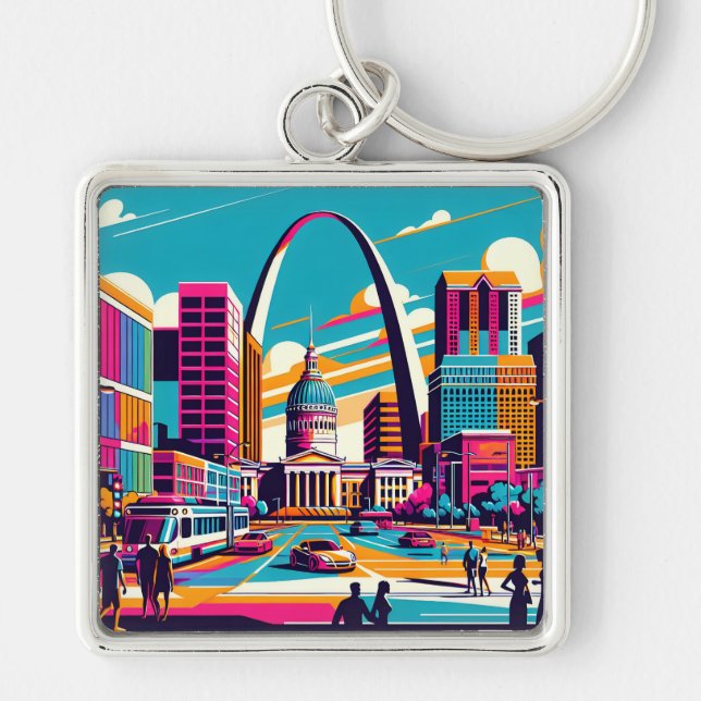 St Louis, Missouri | The Gateway Arch  Keychain (Front)