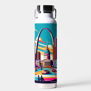 St Louis, Missouri The Gateway Arch Personalized Water Bottle