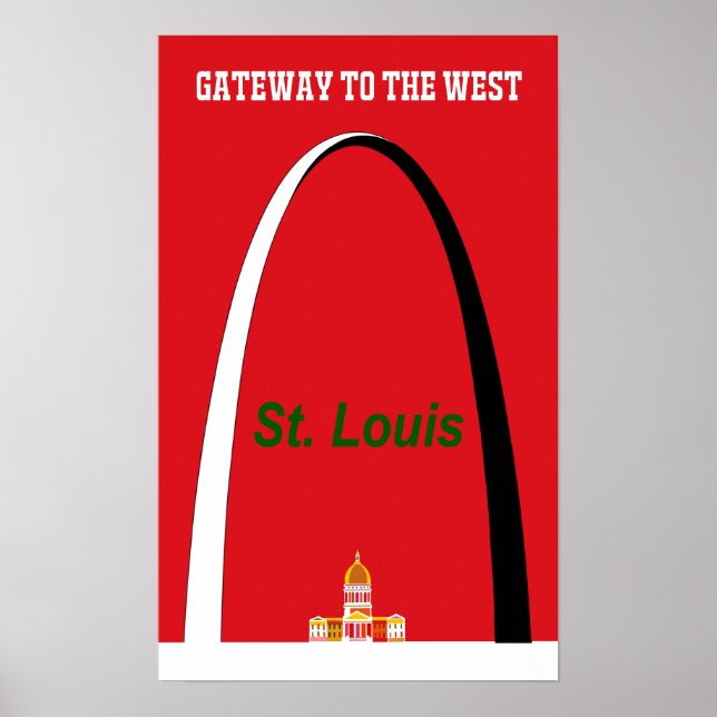 St. Louis, Missouri travel poster (Front)