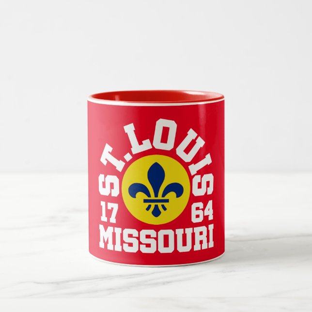St. Louis,Missouri Two-Tone Coffee Mug (Center)