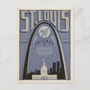 St Louis, MO - Gateway City Postcard