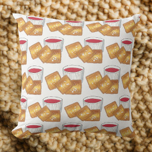 St. Louis MO Missouri Toasted Fried Ravioli Food Throw Pillow