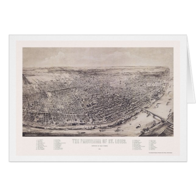 St Louis, MO Panoramic Map - 1894 (Front Horizontal)