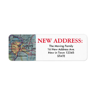 St Louis New Address Label