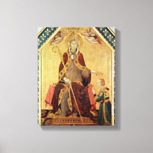 St. Louis of Toulouse  crowning his brother Canvas Print