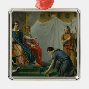St. Louis Pardonning Mauclerc Metal Ornament