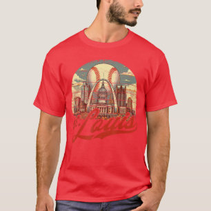 St Louis Retro Baseball Lover Met at Game Day funn T-Shirt