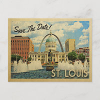 St Louis Save The Date Missouri Saint Louis