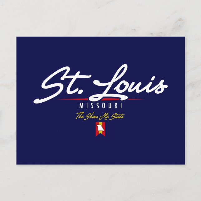 St. Louis Script Postcard (Front)