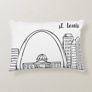 St. Louis Skyline Accent Pillow