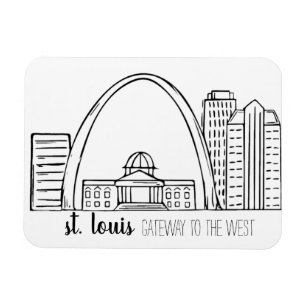 St. Louis Skyline Magnet