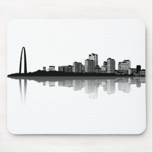 St. Louis Skyline Mousepad (b/w)